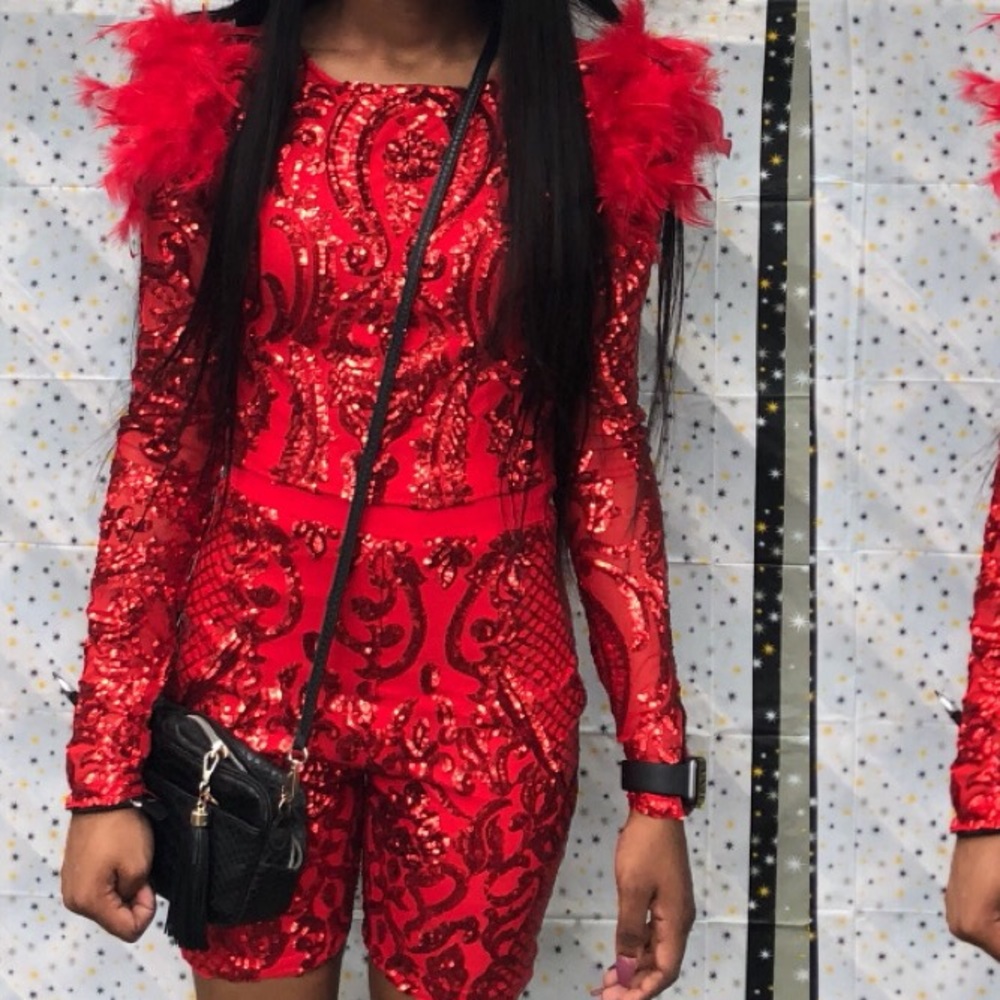 Sequin two piece set